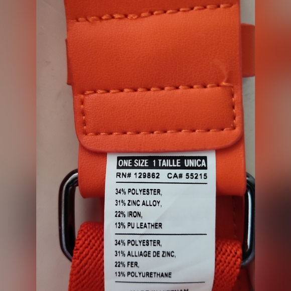 Nike Orange Athletic Elastic Belt with Adjustable Buckle 28"-45" | Unisex - Picture 4 of 5